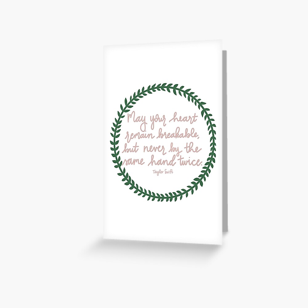 Clean” lyrics Taylor Swift  Greeting Card for Sale by Izabellebrown