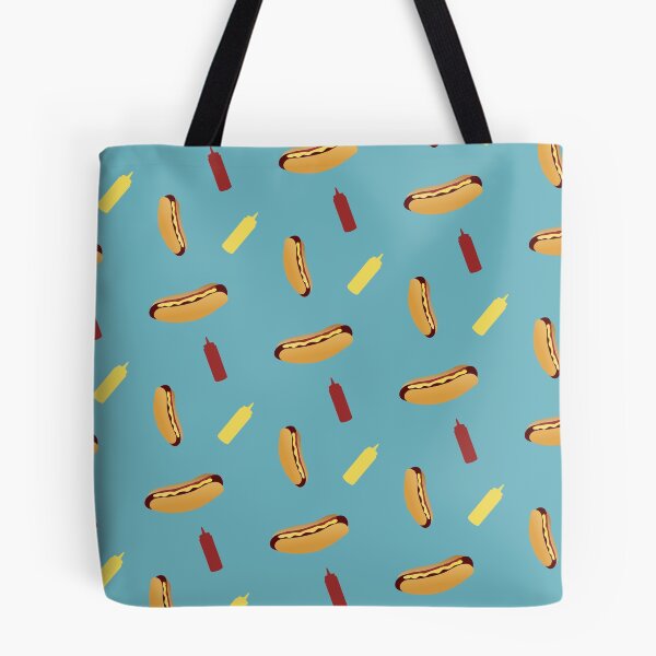 Item preview, Tumbling Hot Dog Pattern designed and sold by DesignsthatSlap.