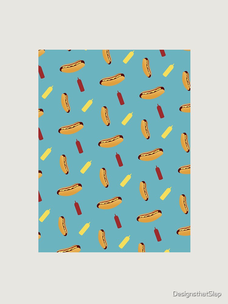 Thumbnail 6 of 6, Premium Oversized Sweatshirt, Tumbling Hot Dog Pattern designed and sold by DesignsthatSlap.