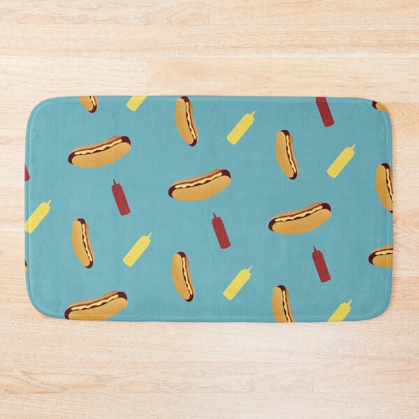 Item preview, Tumbling Hot Dog Pattern designed and sold by DesignsthatSlap.