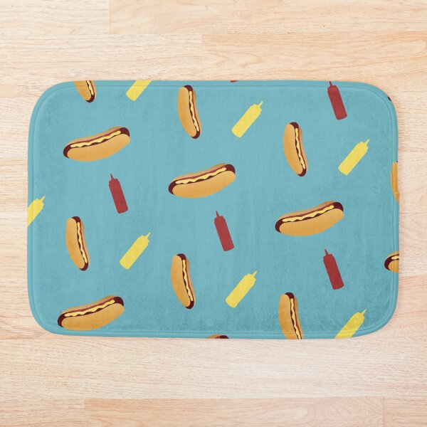 Item preview, Tumbling Hot Dog Pattern designed and sold by DesignsthatSlap.