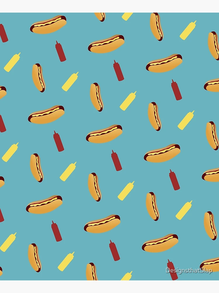 Thumbnail 6 of 6, Apron, Tumbling Hot Dog Pattern designed and sold by DesignsthatSlap.