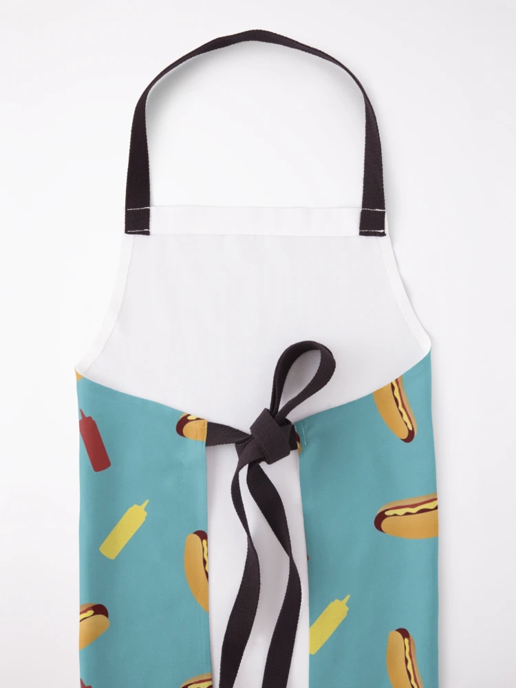 Thumbnail 5 of 6, Apron, Tumbling Hot Dog Pattern designed and sold by DesignsthatSlap.