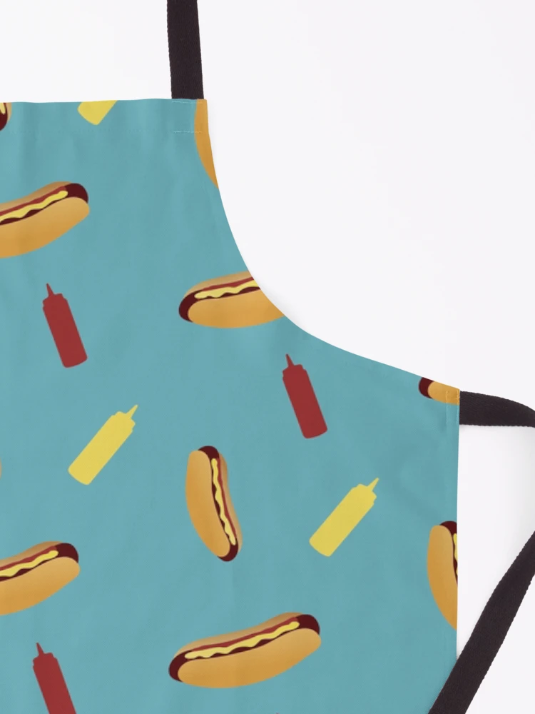 Thumbnail 3 of 6, Apron, Tumbling Hot Dog Pattern designed and sold by DesignsthatSlap.