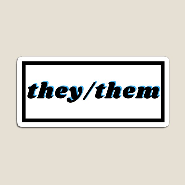 Item preview, they/them pronouns designed and sold by artivij.