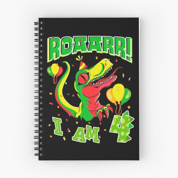 Item preview, 4th Birthday Dinosaur ROAARR 4 Years Boys Girls Dino designed and sold by Renergie.