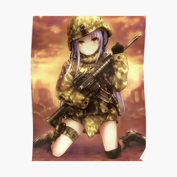 angel/tenshi, military gear Poster