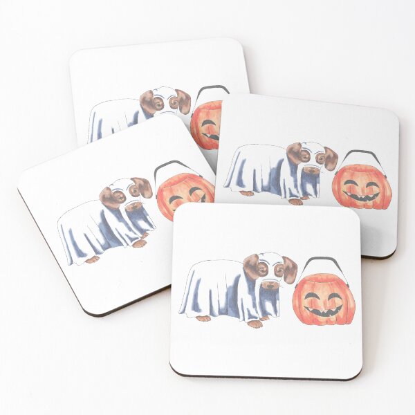 Item preview, Cute Halloween Ghost Dog designed and sold by textilestalk.
