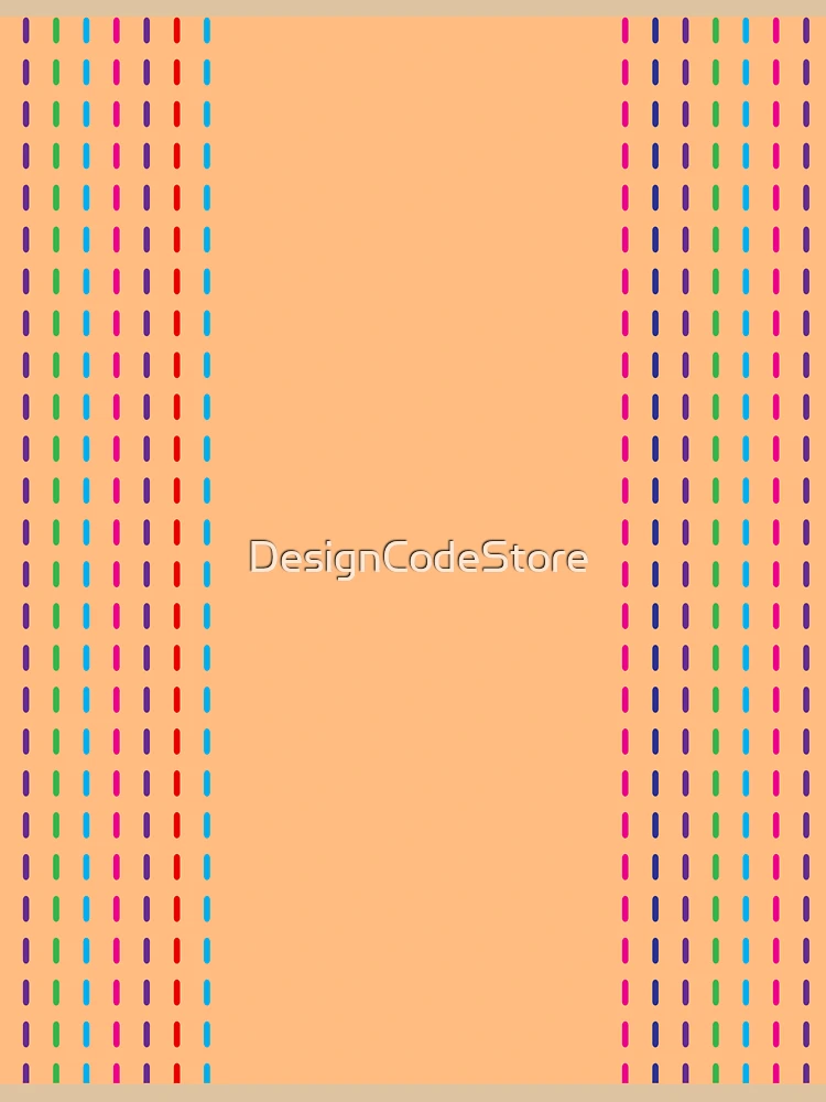 Thumbnail 6 of 6, Pullover Hoodie, Colorful Dash Stitched Pattern designed and sold by DesignCodeStore.