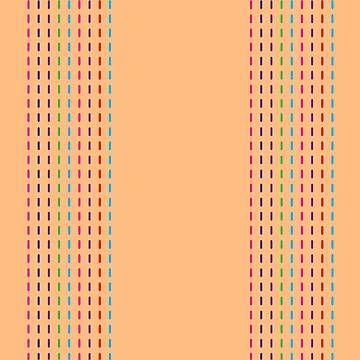 Artwork thumbnail, Colorful Dash Stitched Pattern by DesignCodeStore