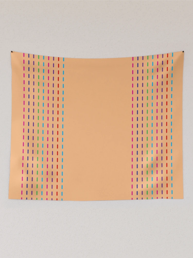 Thumbnail 2 of 3, Tapestry, Colorful Dash Stitched Pattern designed and sold by DesignCodeStore.