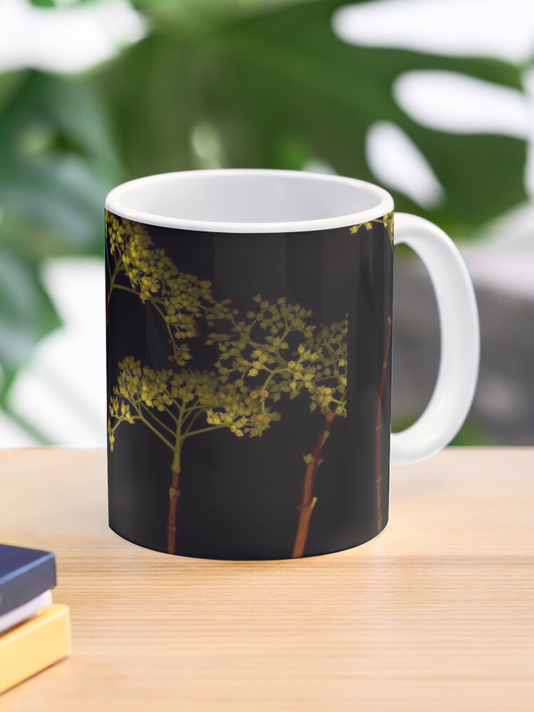 Thumbnail 1 of 6, Coffee Mug, Hydrangea Grove Dark Botanical designed and sold by LindasPhotoArt.