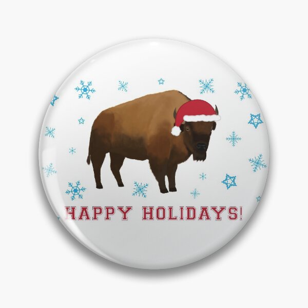 Item preview, Happy Holidays Bison designed and sold by cmd-art.
