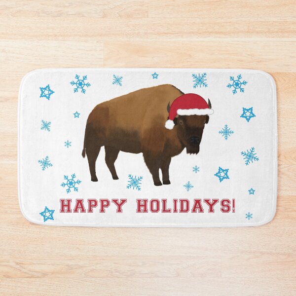 Item preview, Happy Holidays Bison designed and sold by cmd-art.