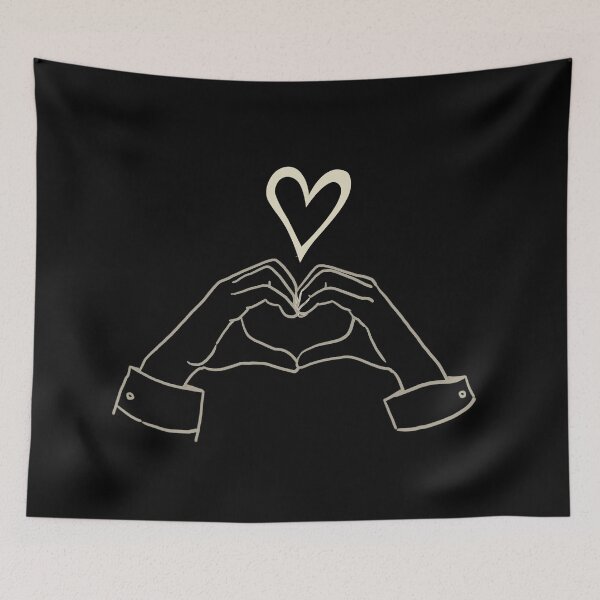 Item preview, handheart kpop heart sign designed and sold by arorar.