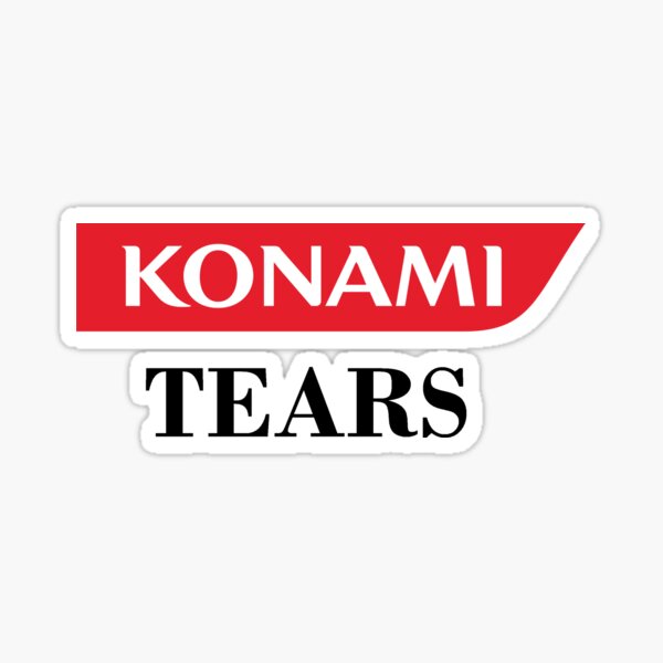 Konami Tears Sticker