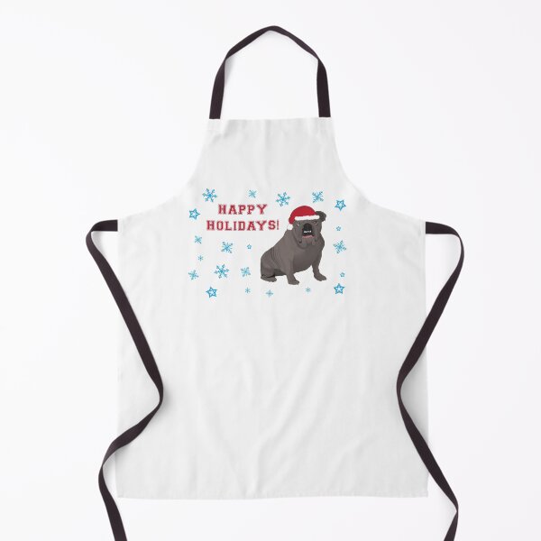 Item preview, Happy Holidays Gray Bulldog designed and sold by cmd-art.