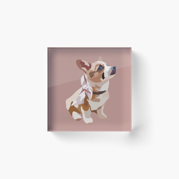 Item preview, Corgi Pink Bow Dog Pumpkin Portrait Digital Illustration designed and sold by sherylwylie.