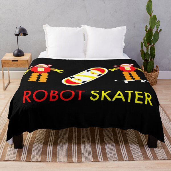 Item preview, Red and yellow robot skater repeat designed and sold by Erick Tezó.