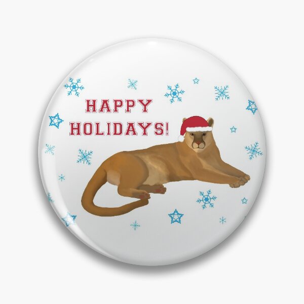 Item preview, Happy Holidays Cougar designed and sold by cmd-art.