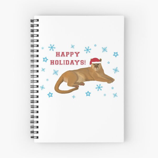 Item preview, Happy Holidays Cougar designed and sold by cmd-art.