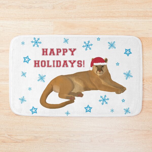 Item preview, Happy Holidays Cougar designed and sold by cmd-art.
