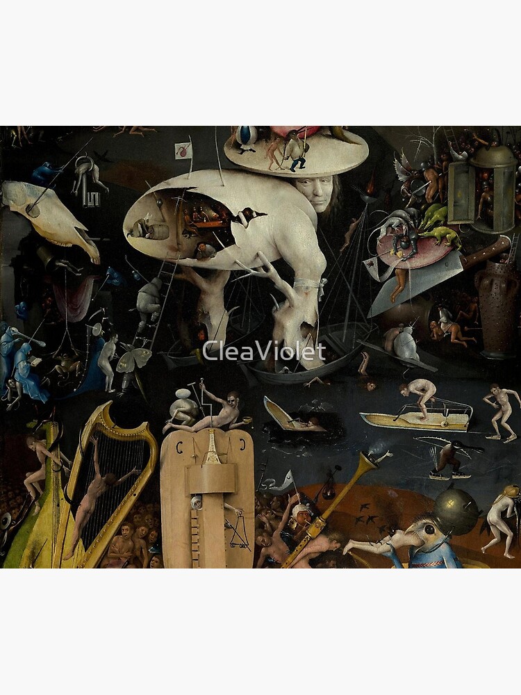 "Garten der irdischen Freuden Hieronymus Bosch" Wandbehang von