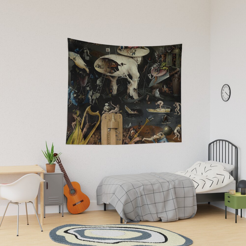 "Garten der irdischen Freuden Hieronymus Bosch" Wandbehang von