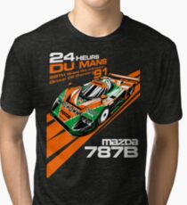 DU Mans Mazda 787B Tri-blend T-Shirt