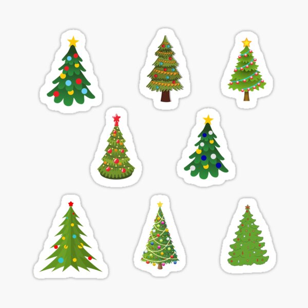 Christmas Tree Stickers Redbubble