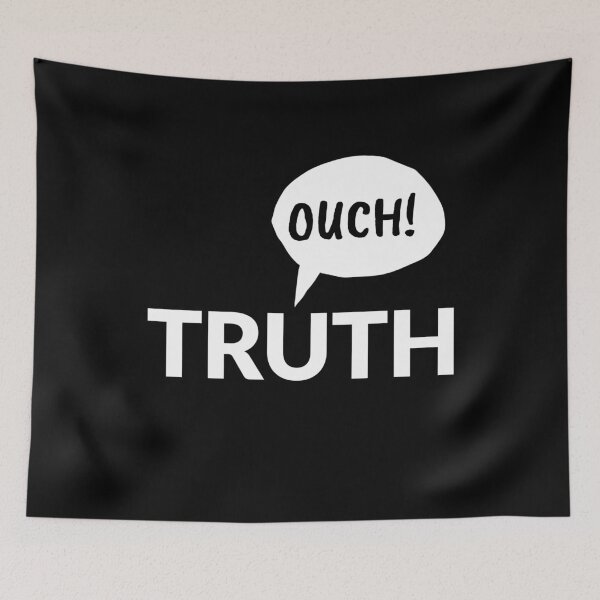 Item preview, Truth Hurts Ouch Funny Comic Design designed and sold by up4tee.