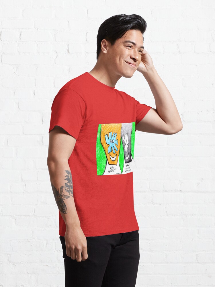 Alternate view of Smiling Couple (original artwork) Classic T-Shirt