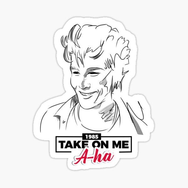 Morten Harket In Take On Me A Ha Sticker By Marylinram18 Redbubble