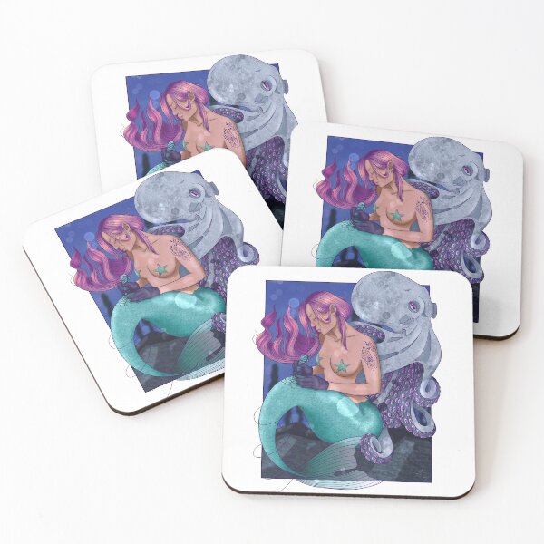 Item preview, Mermaid Tattoo Artist designed and sold by GalaxyPingu.