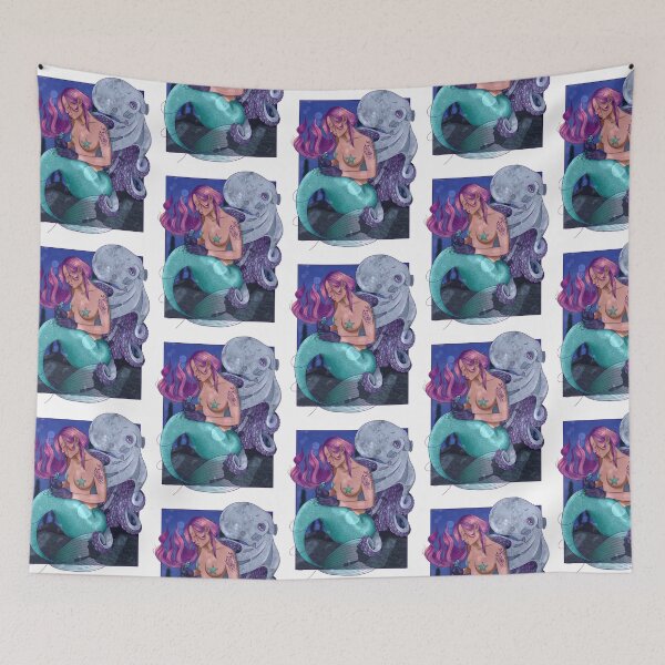 Item preview, Mermaid Tattoo Artist designed and sold by GalaxyPingu.