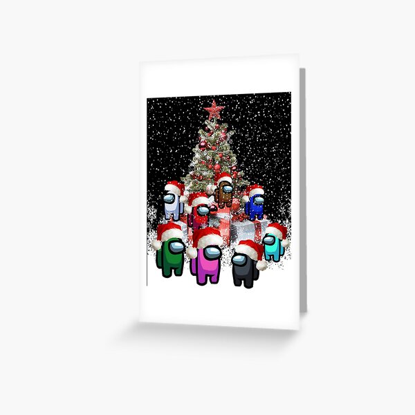 Among Us Christmas Greeting Card