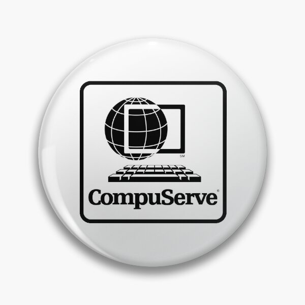 Item preview, Vintage computer logo – CompuServe designed and sold by Merry Blacksmith.