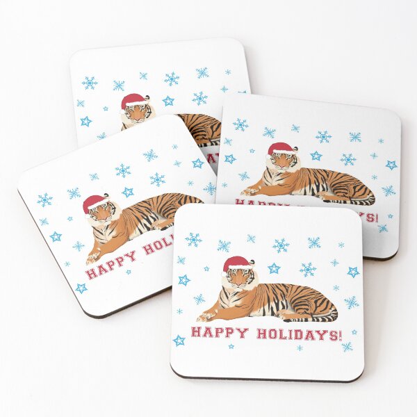 Item preview, Happy Holidays Tiger designed and sold by cmd-art.
