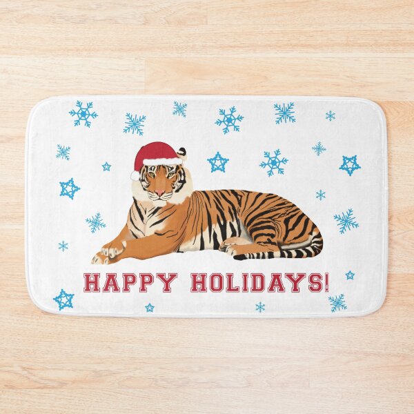 Item preview, Happy Holidays Tiger designed and sold by cmd-art.