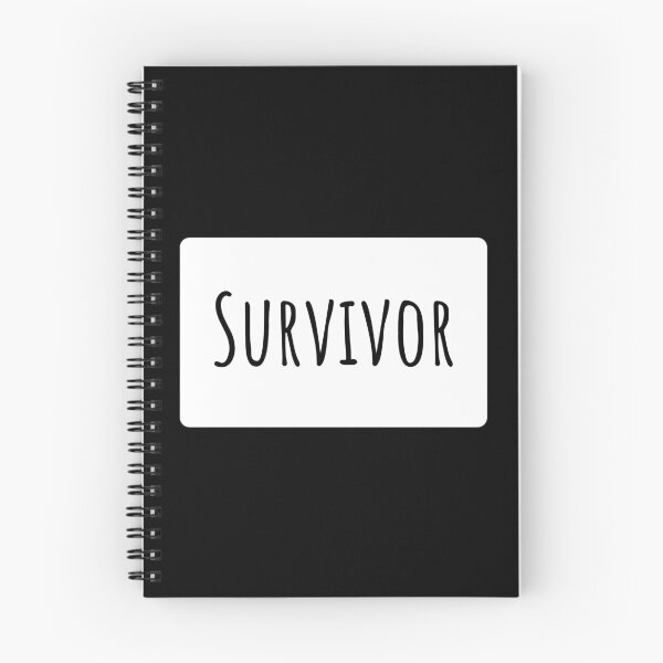 Item preview, Survivor Text Typography Landscape White Rectangle designed and sold by leomooncreates.