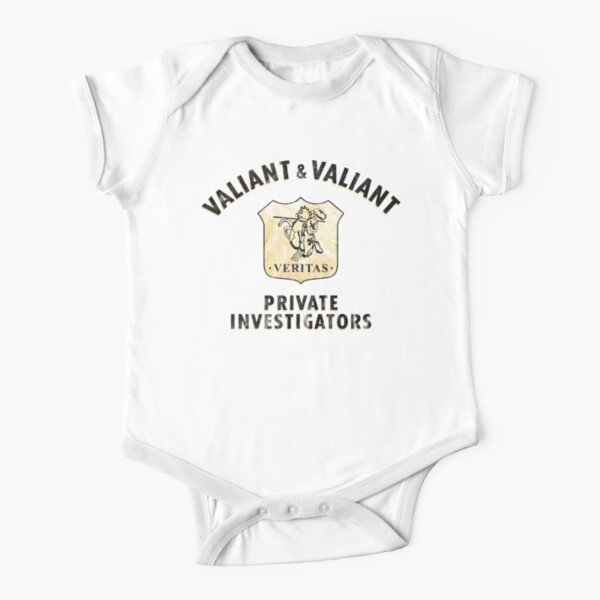 Valiant and Valiant Logo inspired by Who Framed Roger Rabbit Short Sleeve Baby One-Piece