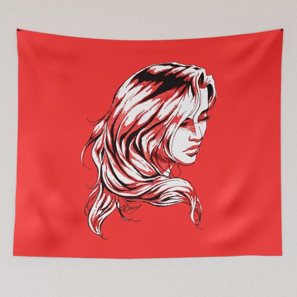 Item preview, Hair Swept over Shoulder in Red designed and sold by Brina Williamson.