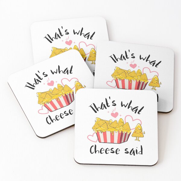 Item preview, That's What Cheese Said - Funny Kawaii Cheese Nachos designed and sold by Kaos Urbanwear.