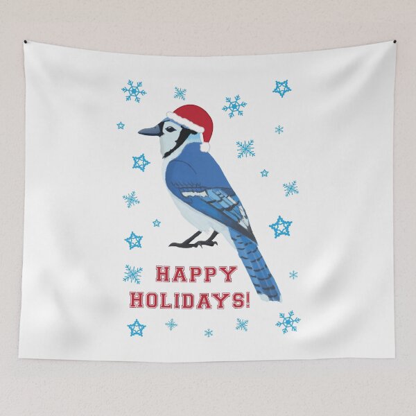 Item preview, Happy Holidays Blue Jay designed and sold by cmd-art.