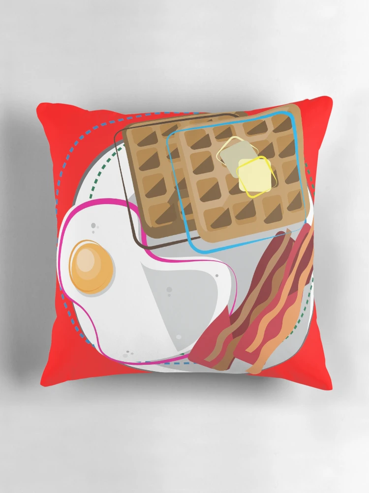 Thumbnail 3 of 4, Pillow, Abstract Breakfast! designed and sold by Raul-Raziel.