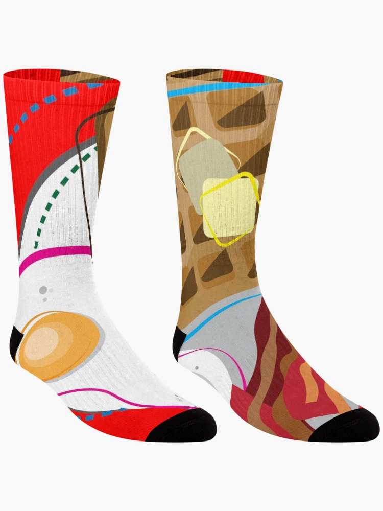 Thumbnail 3 of 5, Socks, Abstract Breakfast! designed and sold by Raul-Raziel.