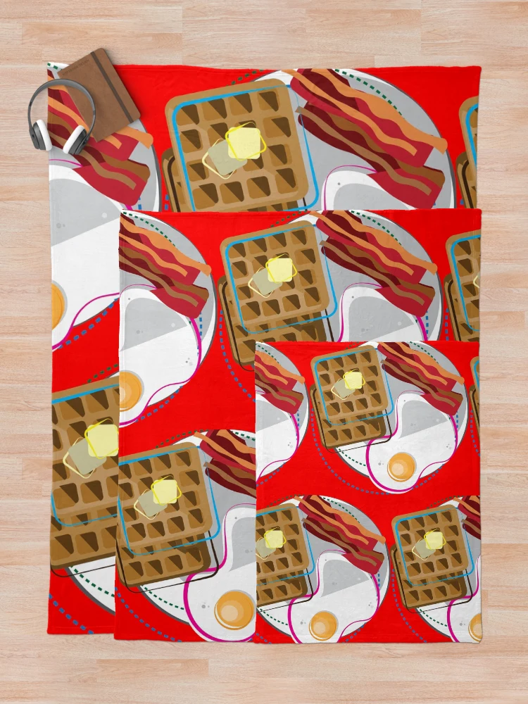 Thumbnail 5 of 6, Throw Blanket, Abstract Breakfast! designed and sold by Raul-Raziel.