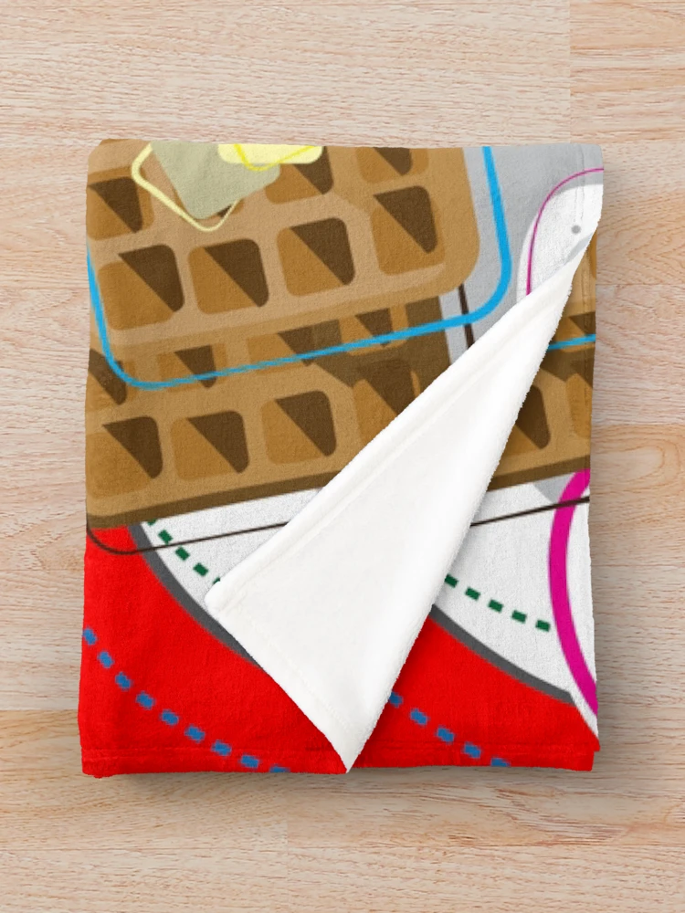 Thumbnail 3 of 6, Throw Blanket, Abstract Breakfast! designed and sold by Raul-Raziel.