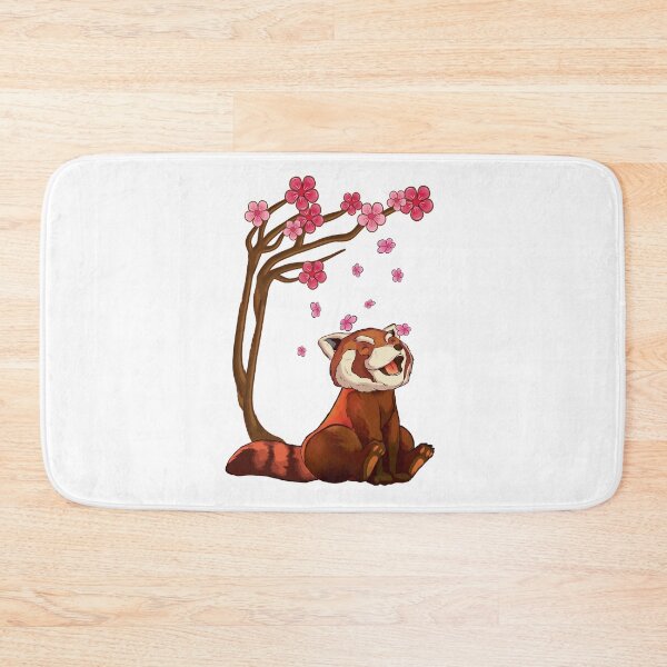 Item preview, Red Panda Bear & Cherry Blossom Art designed and sold by MrEddie10.