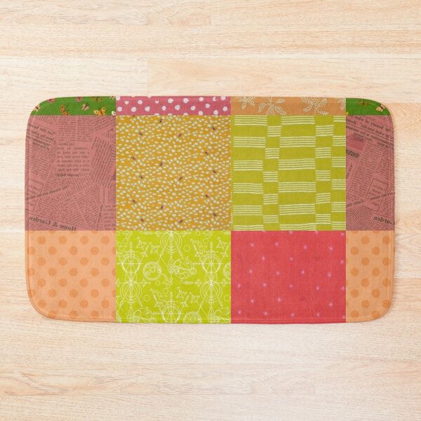 Item preview, Pastel rainbow Patchwork quilted comfort baby blanket  designed and sold by baligaia.